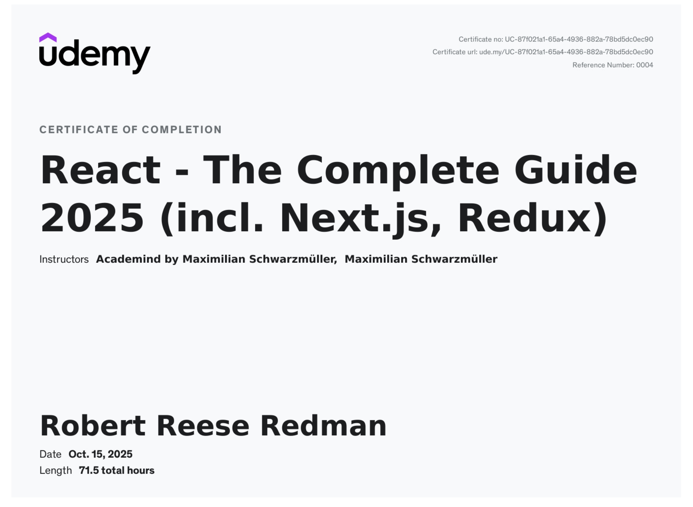 React – The Complete Guide 2025 (Next.js, Redux) - Image 1